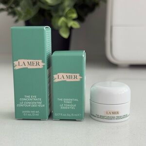 La Mer Mini Skincare Sample Set of 3 - Eye Concentrate, Cream, Tonic